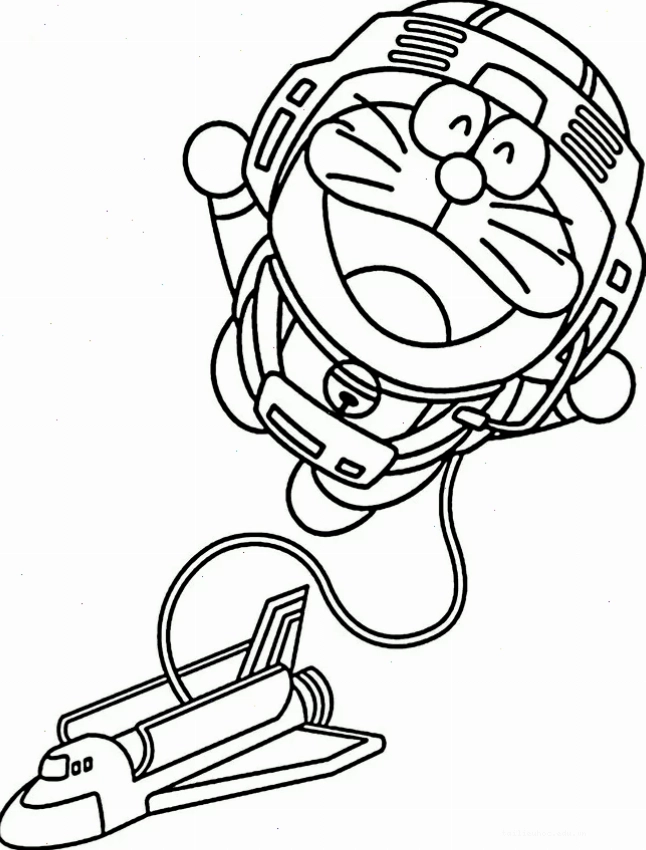 Doraemon mũ hình nhà hình vẽ tô màu doraemon đội mũ nhà