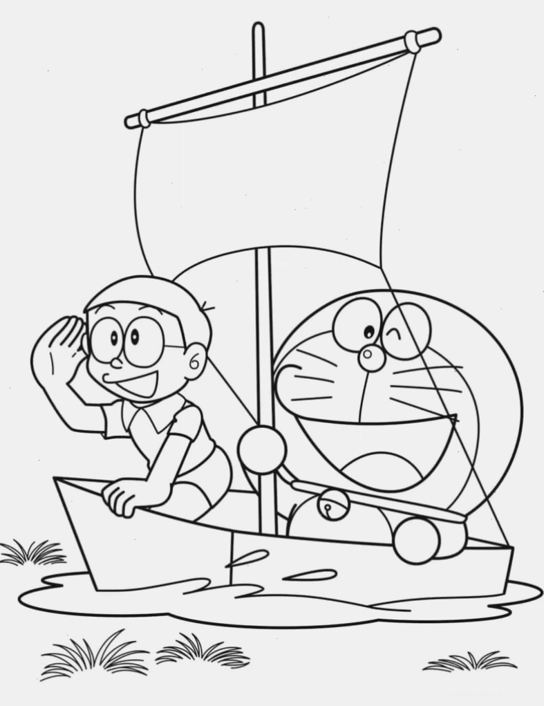 Doremon thổ dân hình vẽ tô màu doraemon làm thổ dân