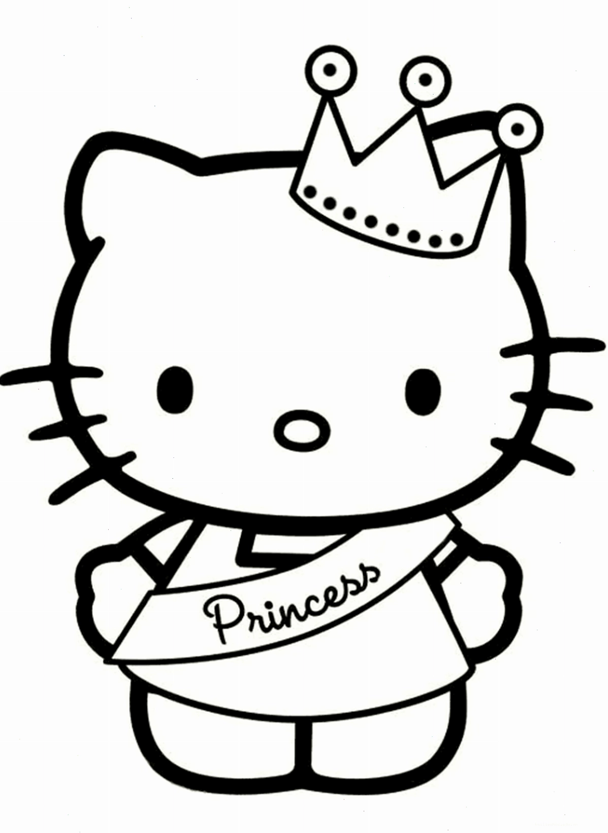Kitty đi học hình vẽ tô màu hello kitty đi học