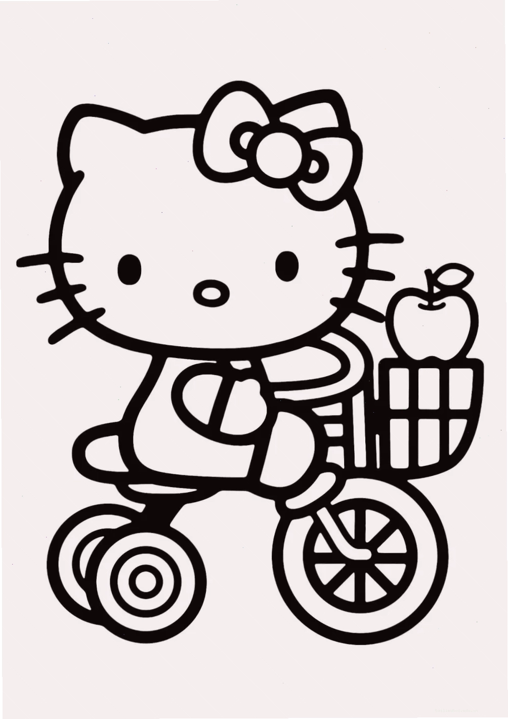 Kitty nấu ăn hình vẽ tô màu hello kitty nấu ăn