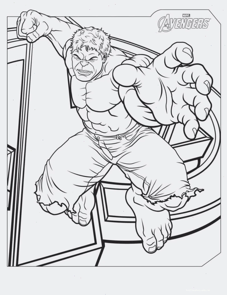 Hulk tranh tô màu người khổng lồ xanh biến hình