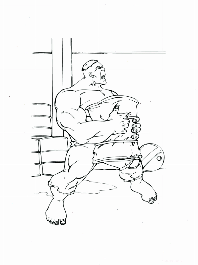 Hulk tranh tô màu người khổng lồ xanh cười