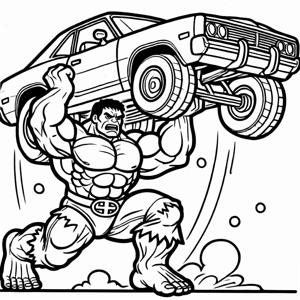 Hulk tranh tô màu người khổng lồ xanh nhìn nghiêng
