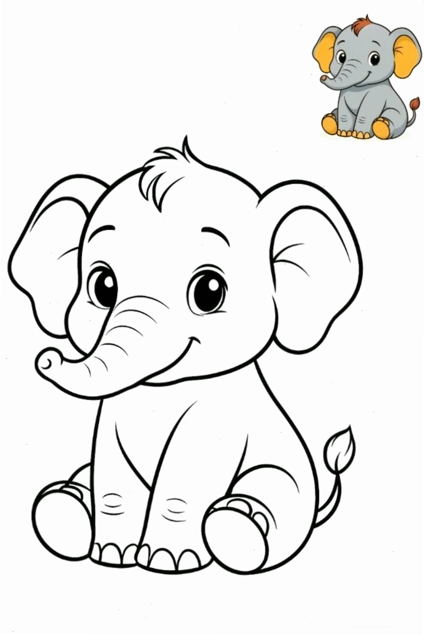 Tranh chú khỉ tinh nghịch hướng dẫn in hình ảnh con vật cho bé tô màu