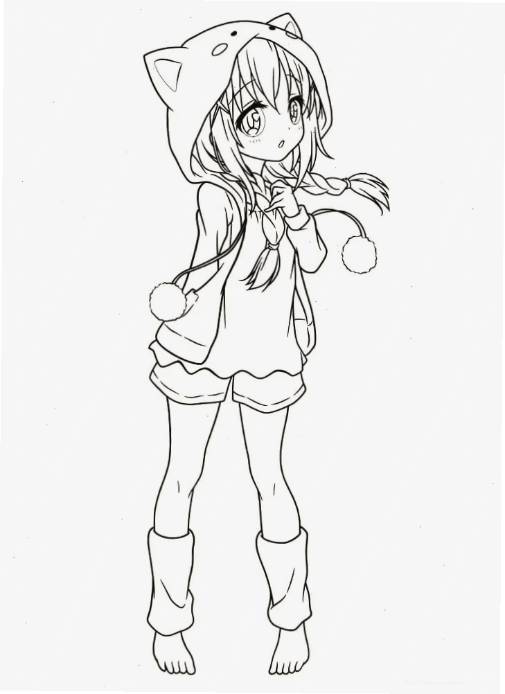 chibi vui nhộn in hình anime chibi tô màu vui nhộn