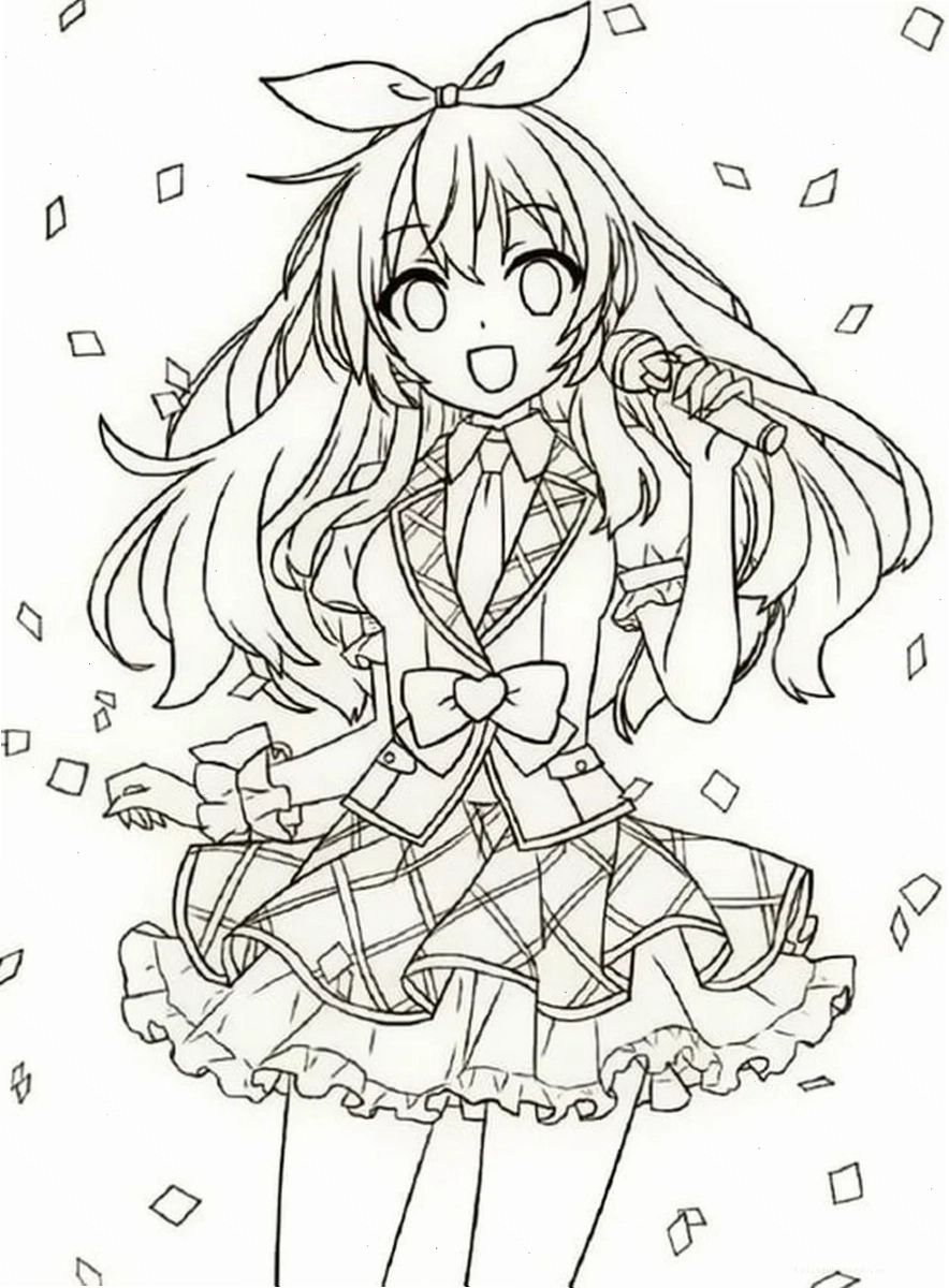 công chúa trong truyện manga in hình anime tô màu công chúa manga
