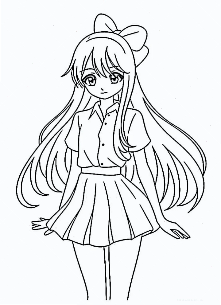 anime vui tươi in hình anime tô màu vui tươi