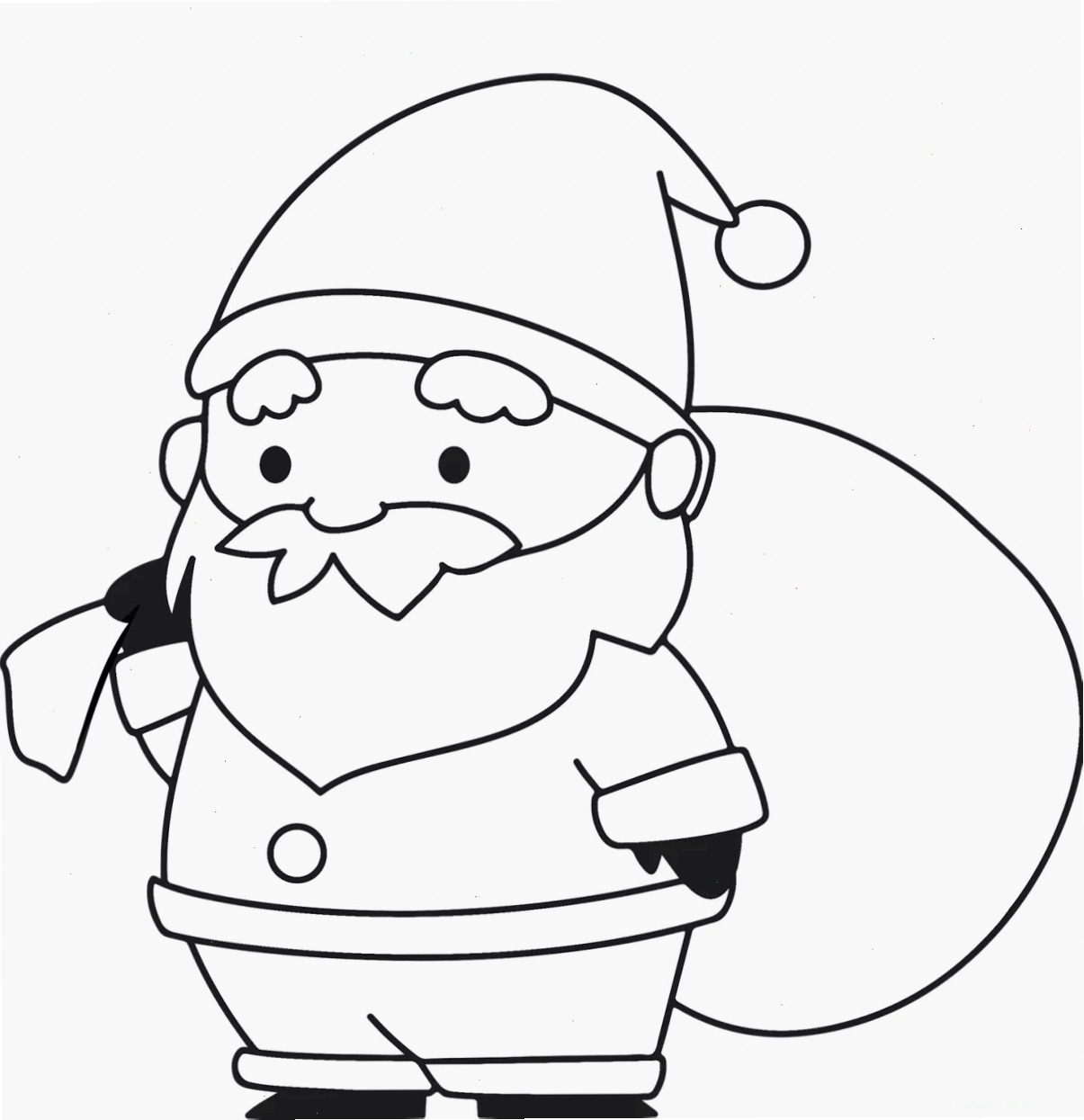in hình ông già noel cho bé tô màu và chú tuần lộc