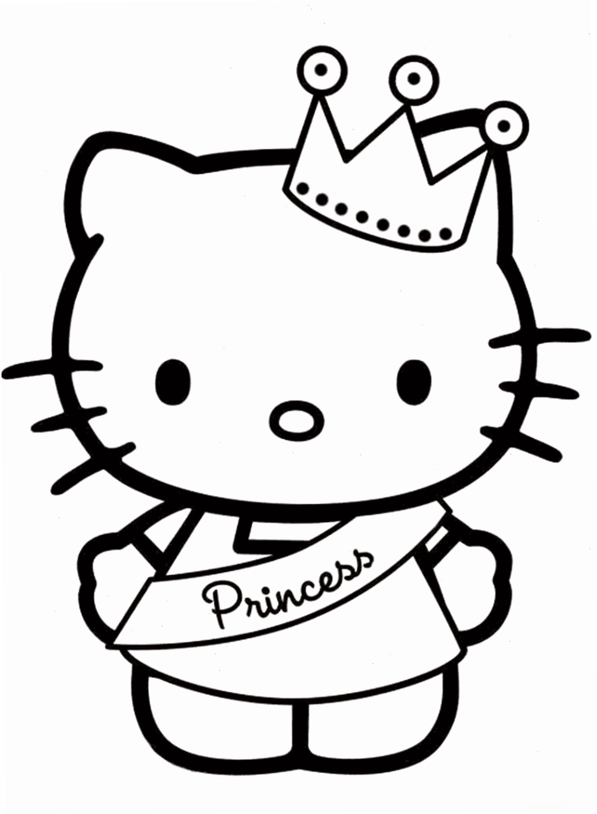 in hình tô màu hello kitty rực rỡ