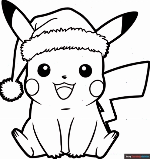 in hình tô màu pikachu bất ngờ