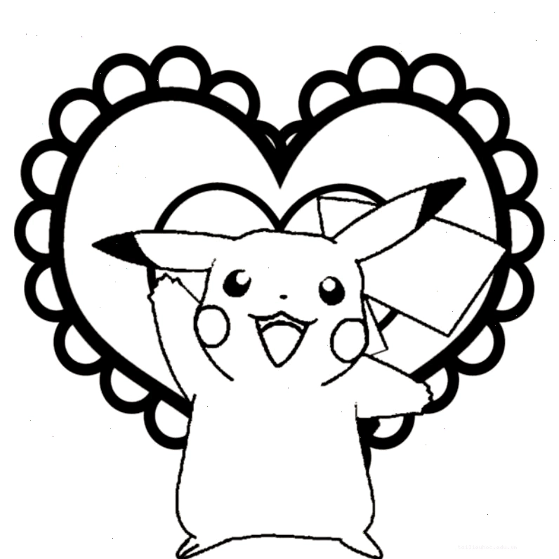 in hình tô màu pikachu ngồi chờ