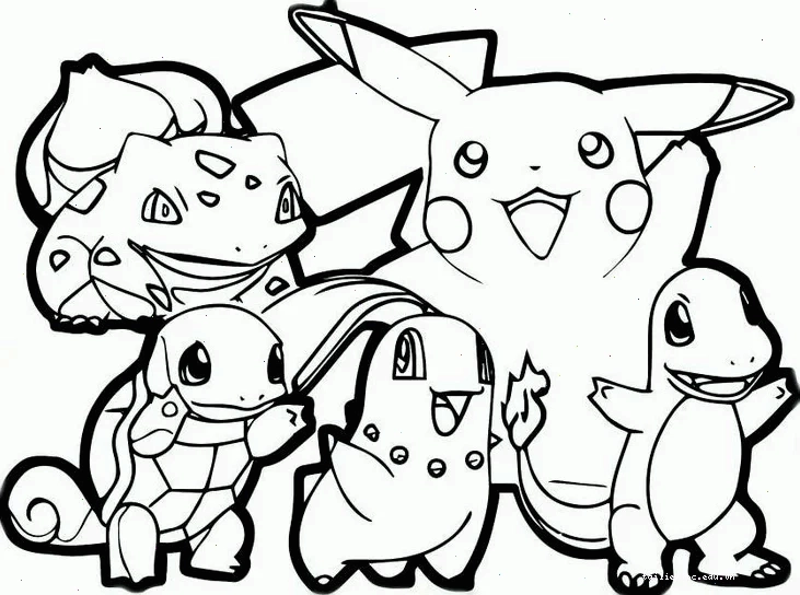 in hình tô màu pikachu ngủ