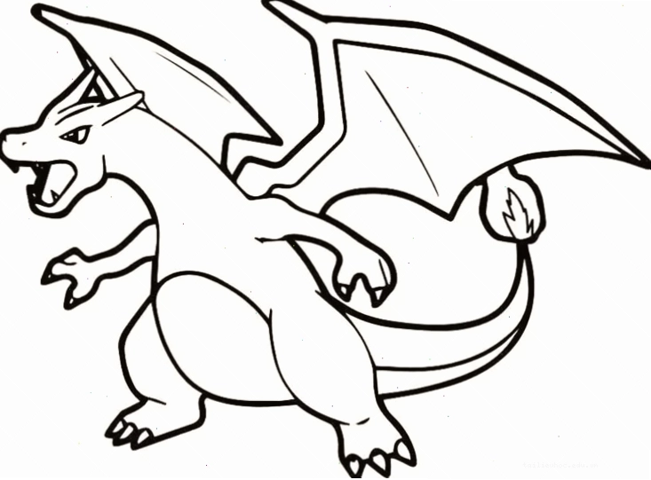 in hình tô màu pokemon Pikachu đáng yêu