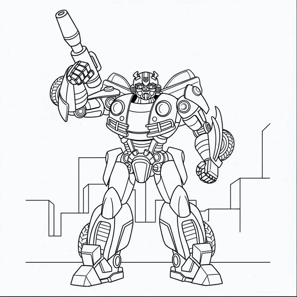 in hình tô màu robot khám phá in hình tô màu robot khám phá