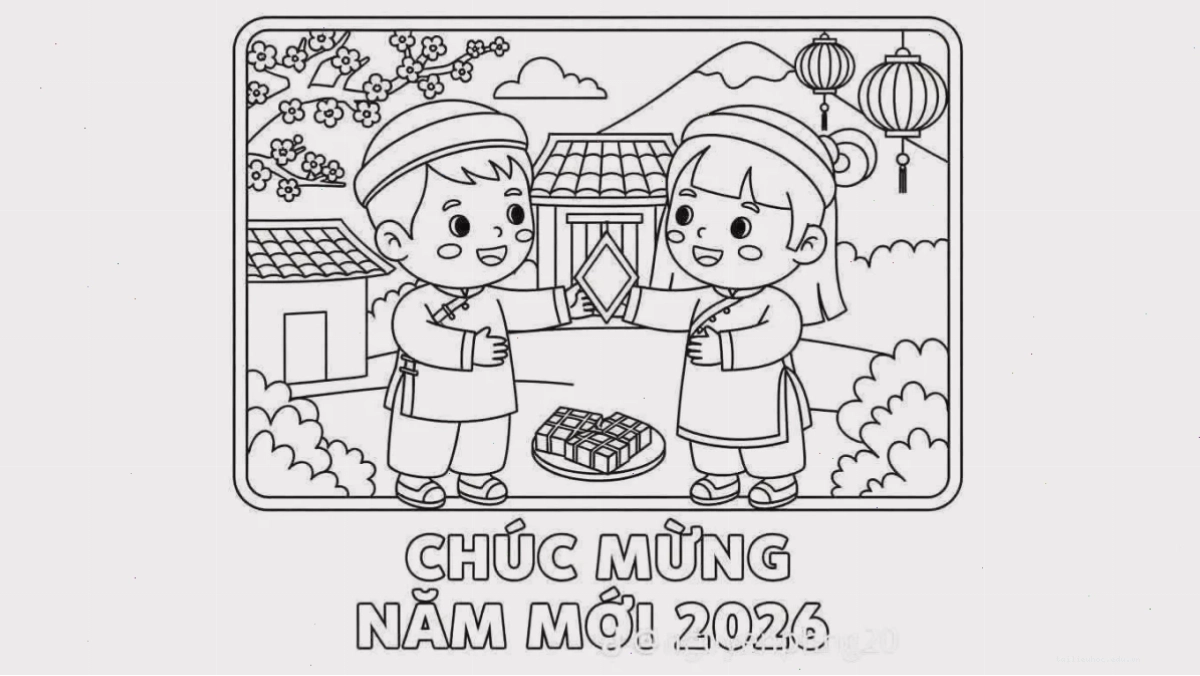 tranh tiền xu in hình tô màu tết hình đồng tiền