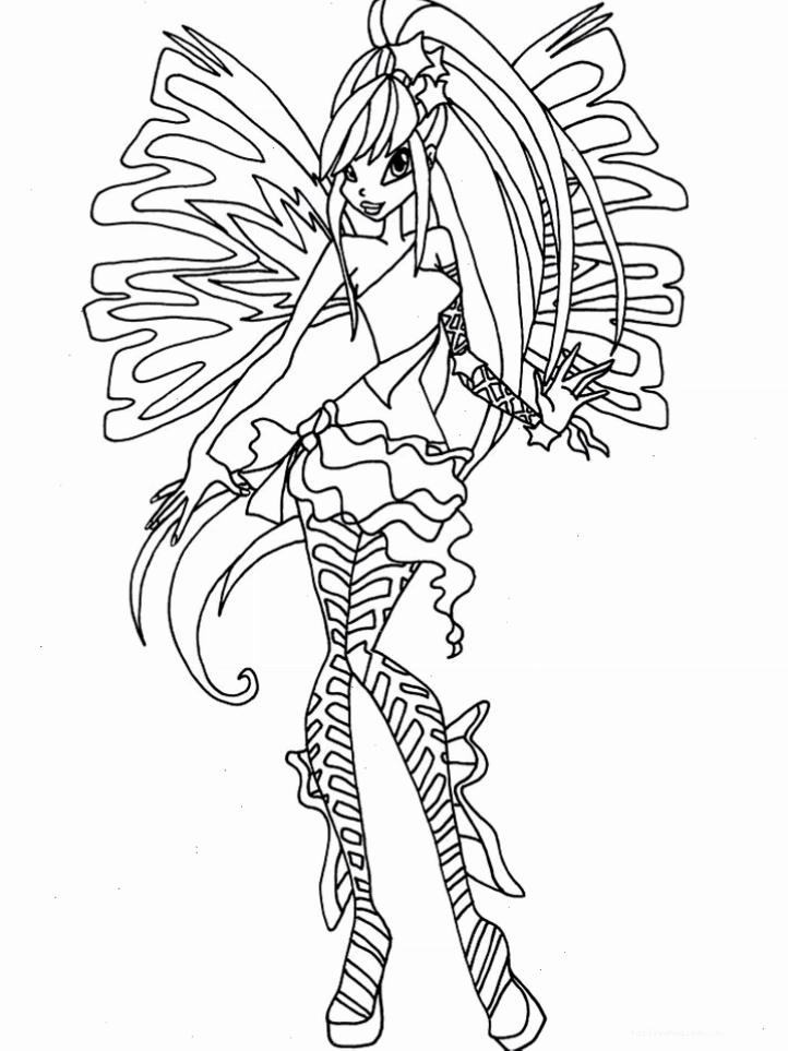 in hình tô màu winx Butterflix rạng rỡ in hình tô màu winx Butterflix rạng rỡ