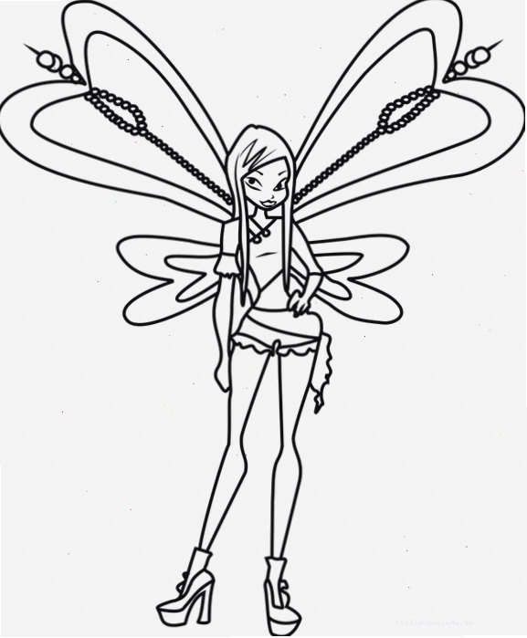 in hình tô màu winx tập thể in hình tô màu winx tập thể