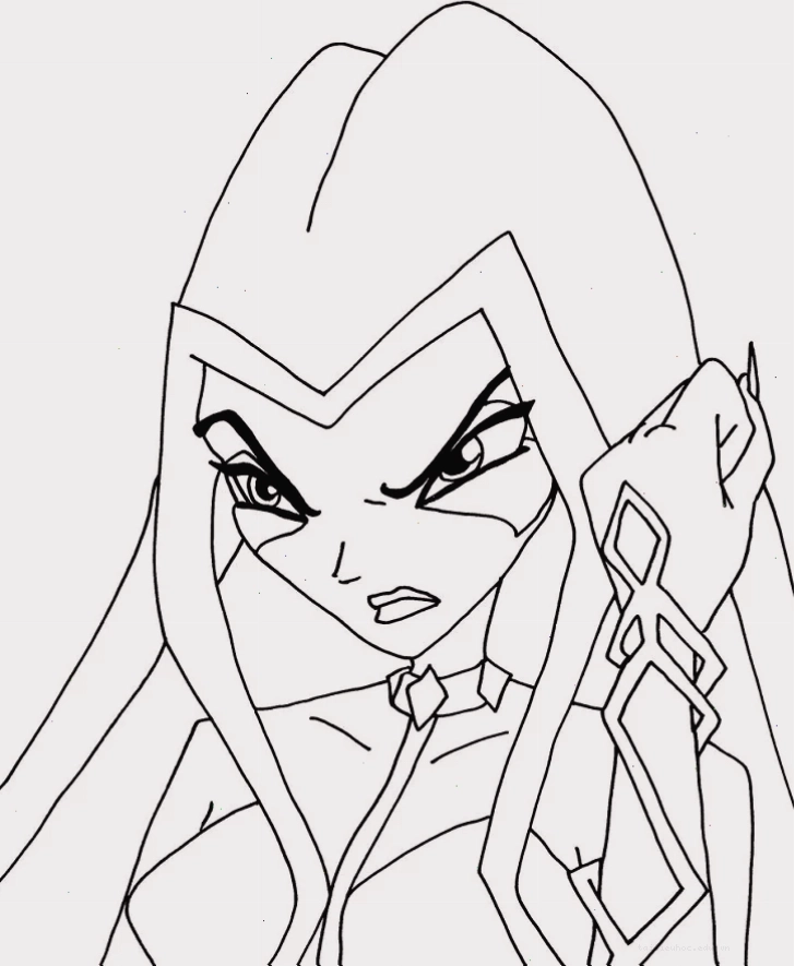 in hình tô màu winx trong trường học in hình tô màu winx trong trường học