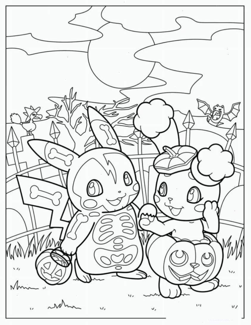 in tranh tô màu pokemon Charmander