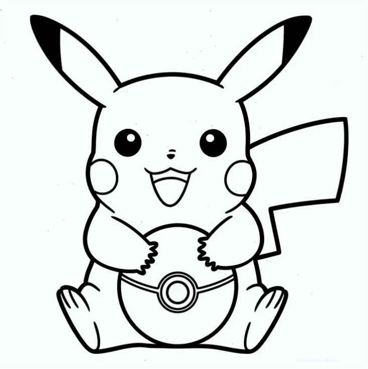 in tranh tô màu pokemon eevee tiến hóa đa dạng