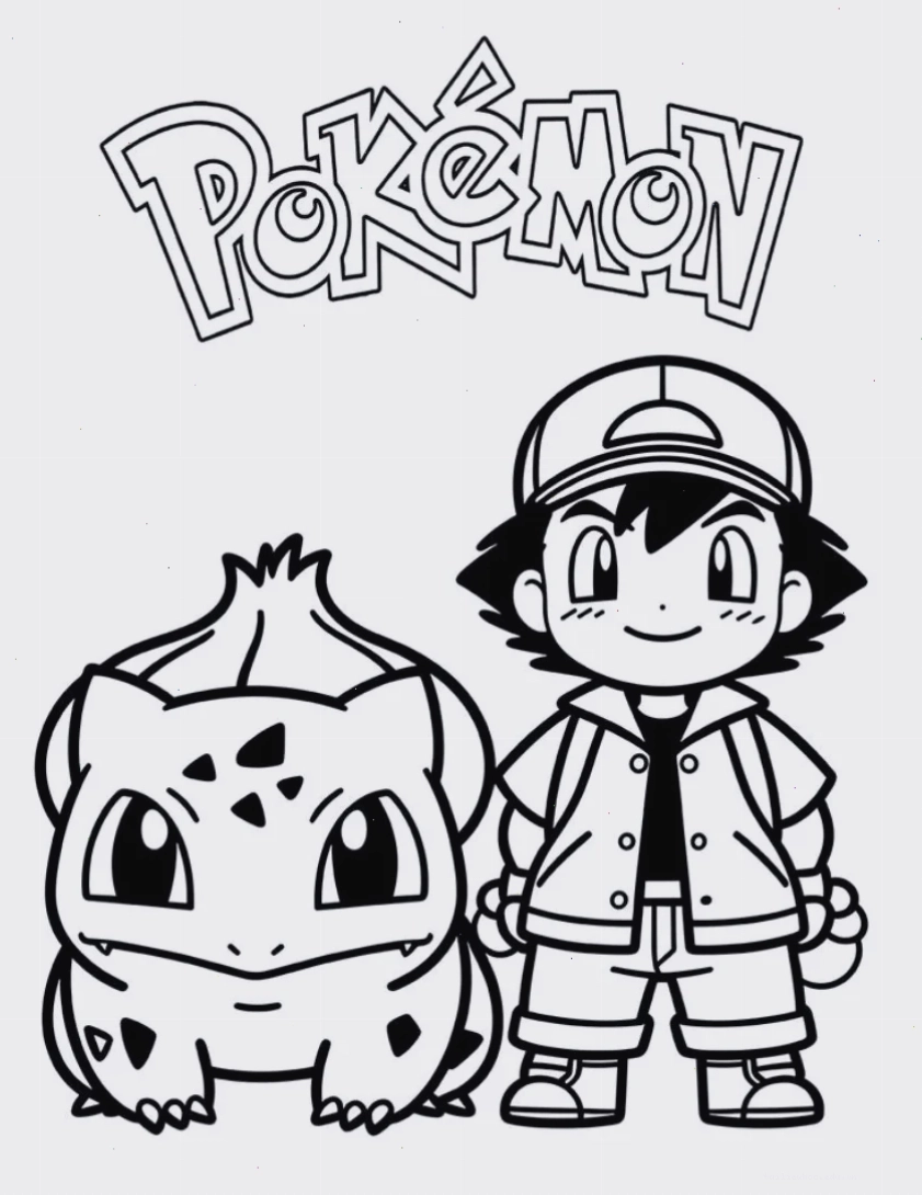 in tranh tô màu pokemon Gekkouga