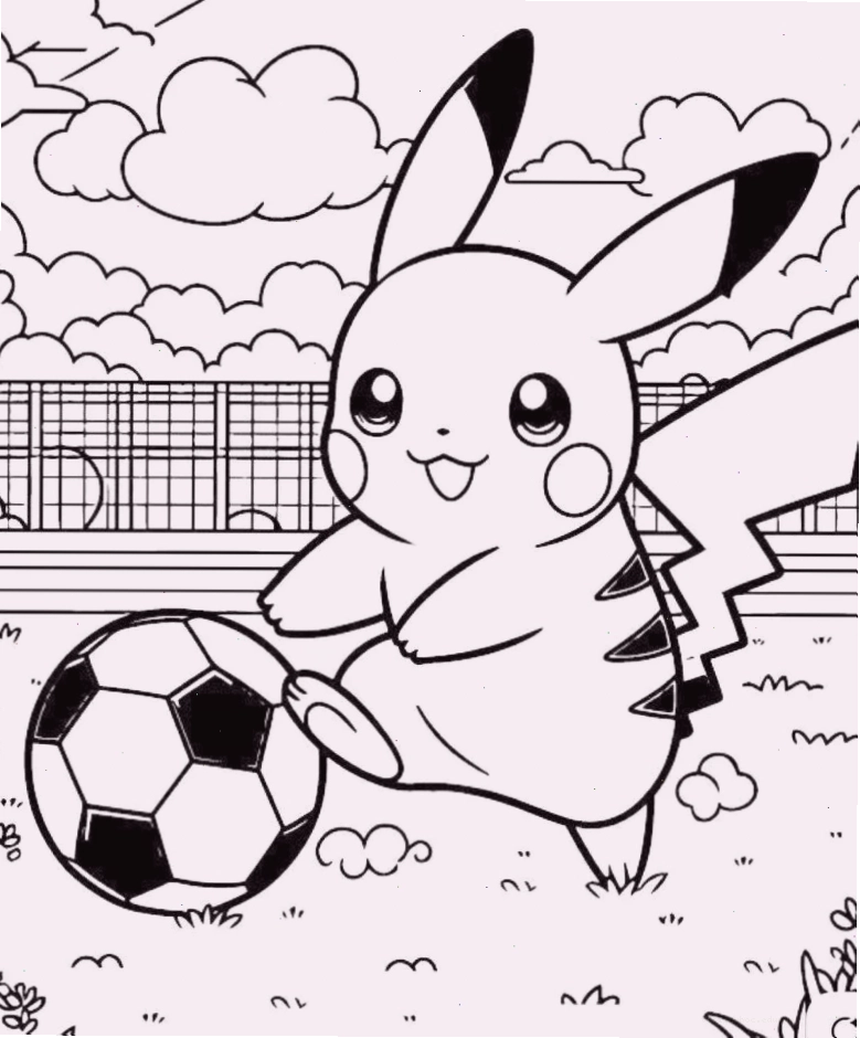 in tranh tô màu pokemon huyền bí