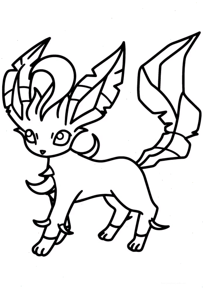 in tranh tô màu pokemon Mega mạnh mẽ