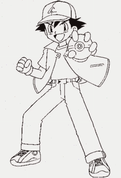 in tranh tô màu pokemon ngộ nghĩnh