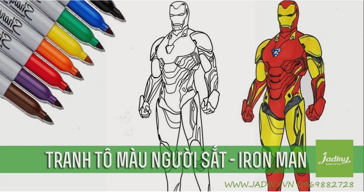 Iron Man đại chiến iron man tranh tô màu người sắt đại chiến vũ trụ