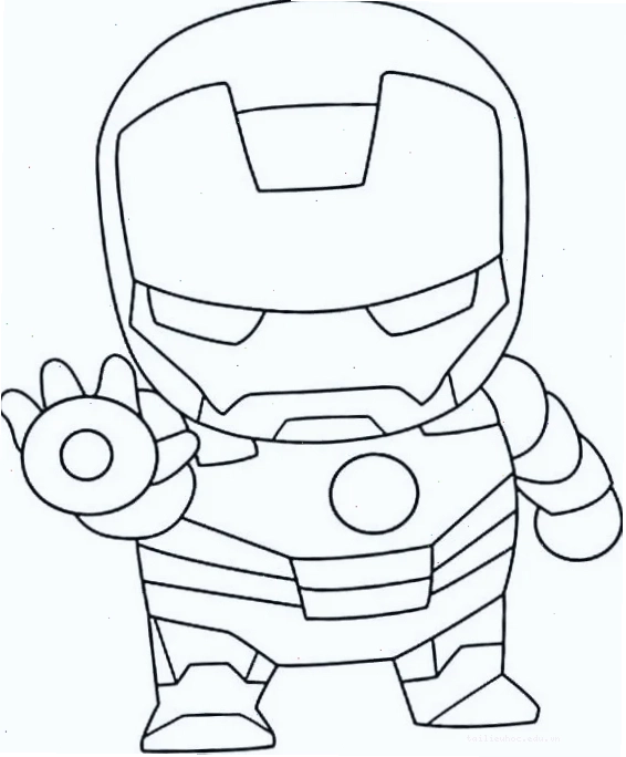 Iron Man dang tay iron man tranh tô màu người sắt dang tay
