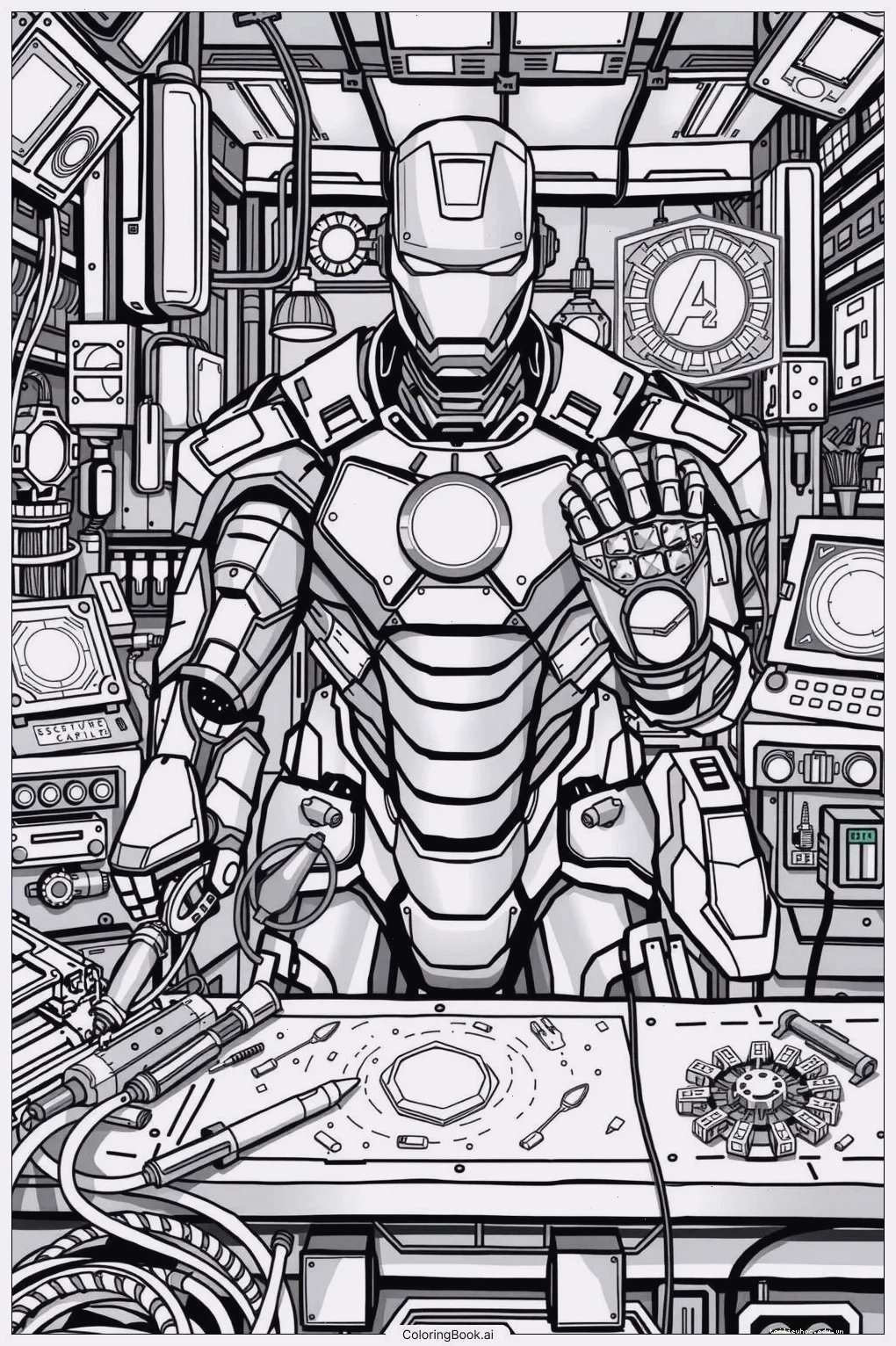 Iron Man vs Thanos iron man tranh tô màu người sắt đối đầu Thanos