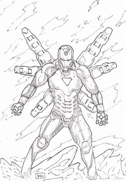Iron Man đứng anh hùng iron man tranh tô màu người sắt đứng anh hùng