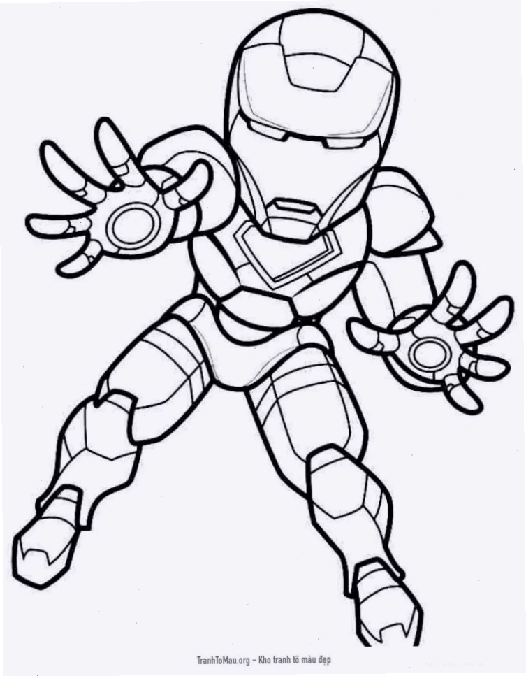 Iron Man vì sao iron man tranh tô màu người sắt giữa các vì sao