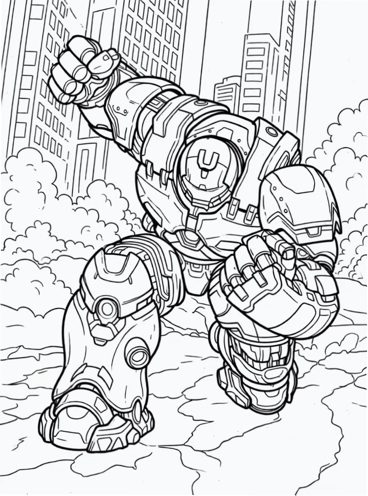 Iron Man nhỏ tuổi iron man tranh tô màu người sắt nhỏ dẫn dắt
