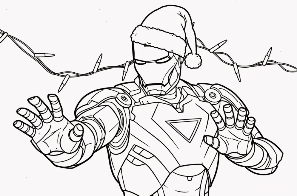 Iron Man siêu anh hùng iron man tranh tô màu người sắt tạo dáng siêu anh hùng