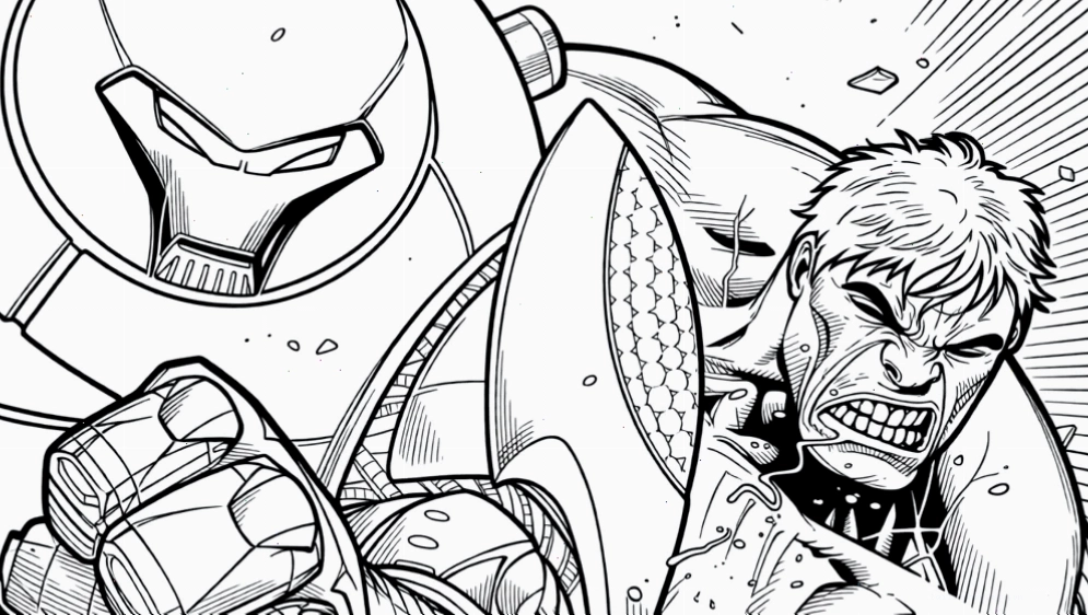 Iron Man hiên ngang iron man tranh tô màu người sắt tư thế hiên ngang