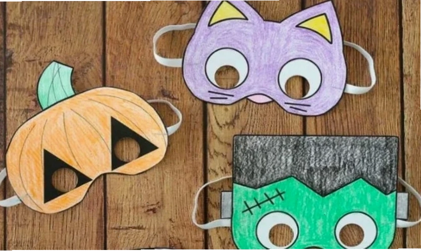 Kéo thủ công Kéo cắt giấy chuyên dụng cho mặt nạ halloween bằng giấy tô màu