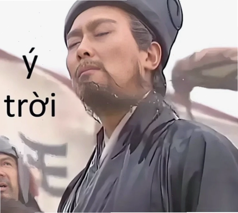 Thở dài muộn phiền Khổng Minh ngồi thở dài cho gia cát lượng meme