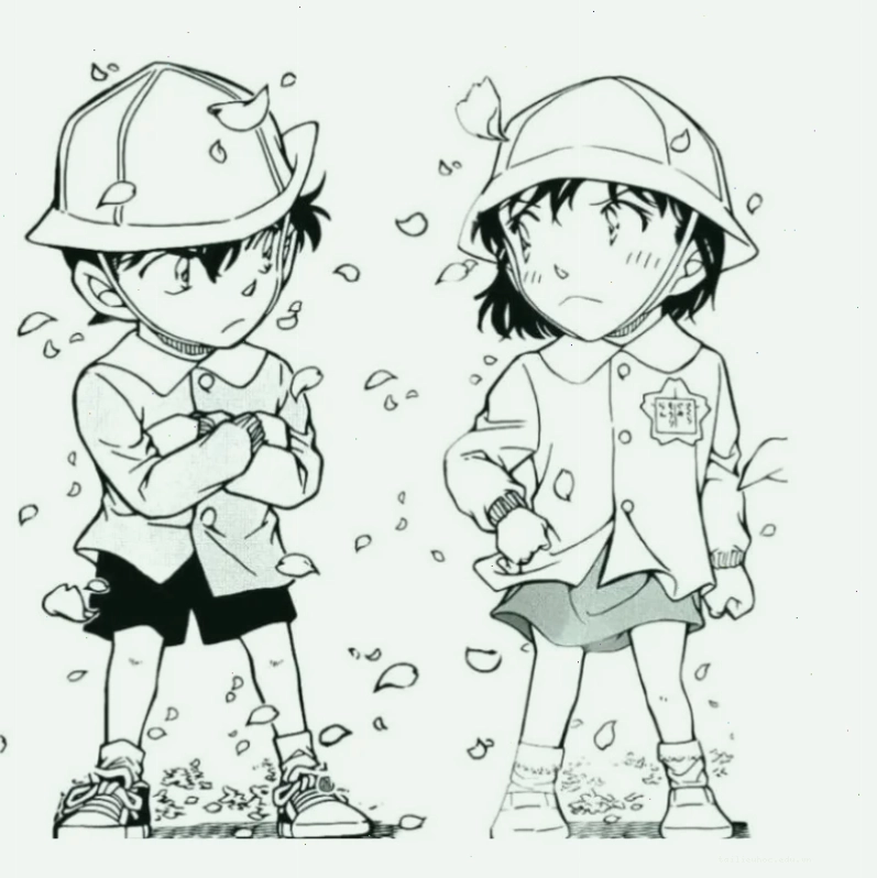 kudo shinichi tranh tô màu conan vui nhộn