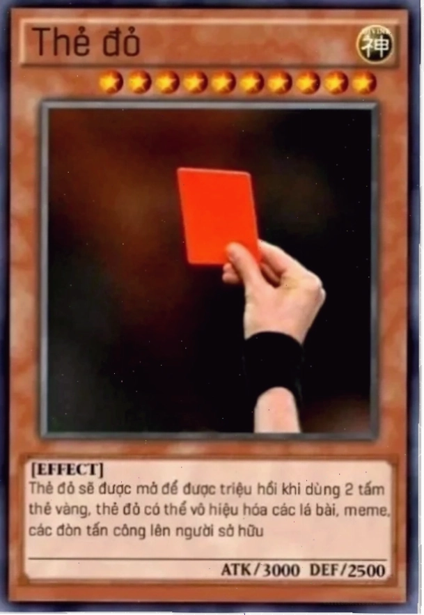 Tình huống hài hước lá bài yugioh meme về các tình huống đời thường