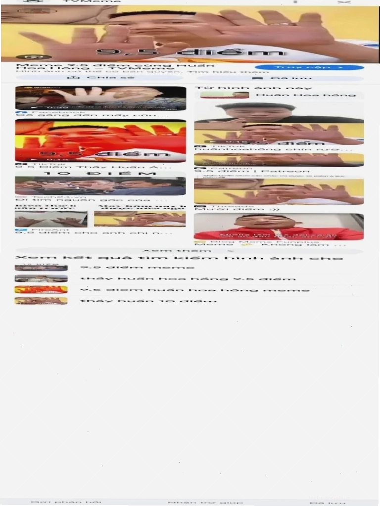Meme 9.5 điểm Meme 9.5 điểm lan truyền
