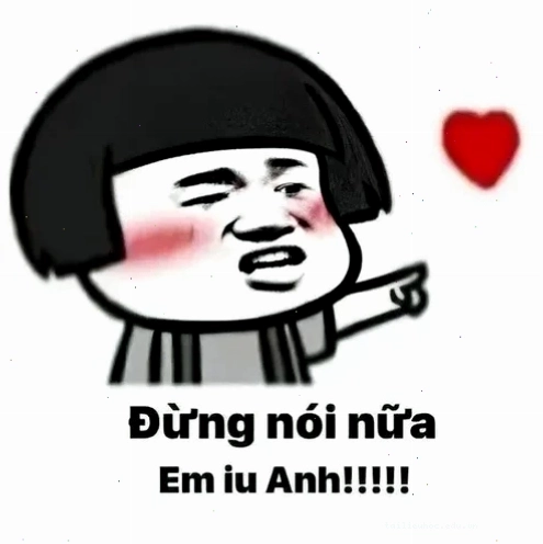 Khung chat tình yêu Meme em yêu anh khung chat