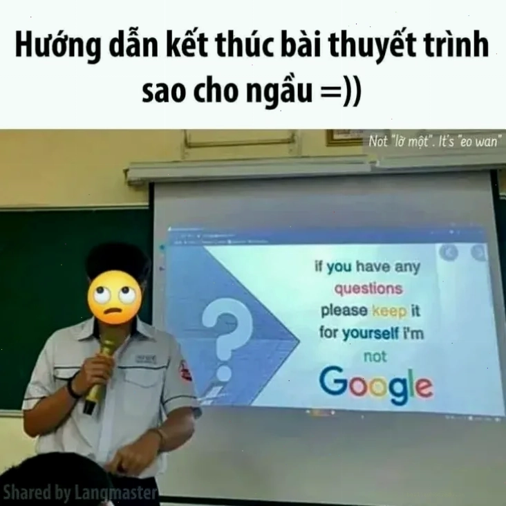 meme kết thúc bài thuyết trình ấn tượng