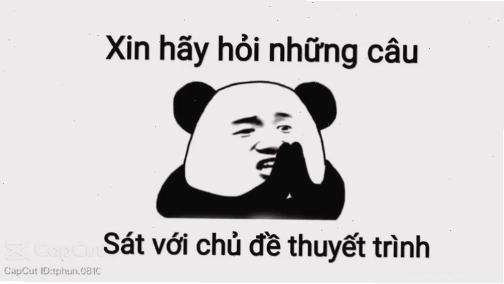 meme kết thúc bài thuyết trình vui nhộn