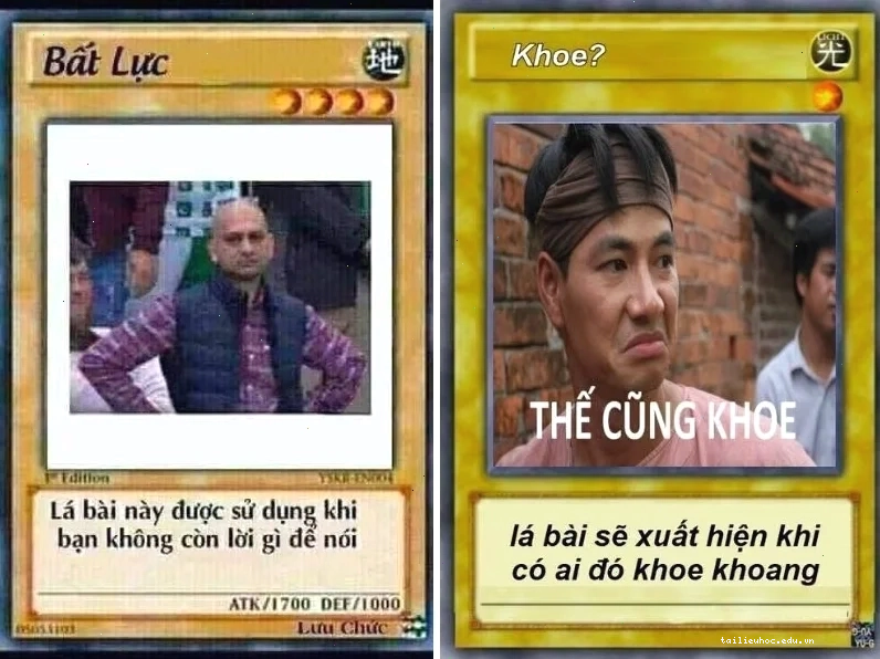Châm biếm qua lá bài meme Meme thẻ bài mang tính châm biếm