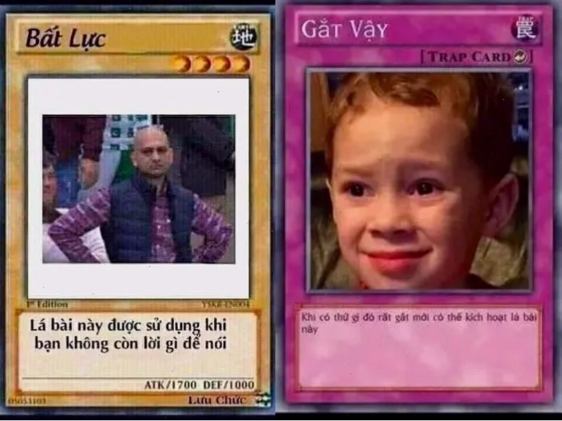 Triệu hồi cùng lá bài meme Meme thẻ bài triệu hồi quái thú
