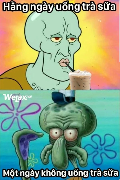 Khoai mon latte meme trà sữa latte