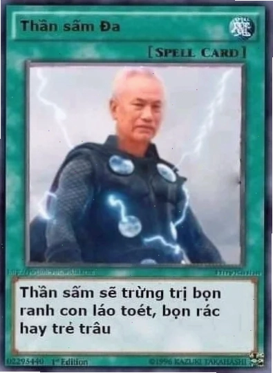bài ma thuật meme sáng tạo Một chiếc bài ma thuật meme cực chất
