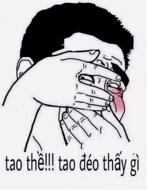 meme mù đường người que tao không thấy gì cả