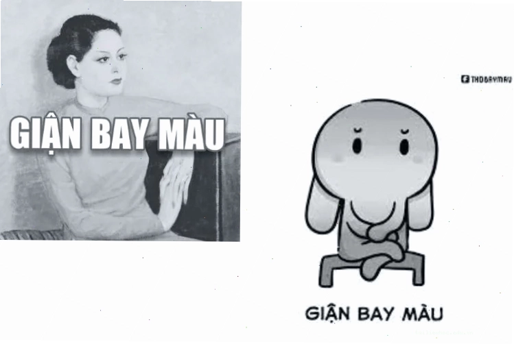 Meme bay màu hài hước Nhân vật hài hước trong trào lưu bay màu meme